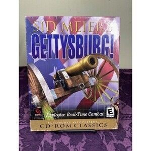 Sid Meier's Gettysburg! Big Box Computer Game Fraxis Electronic Arts (PC, 2000)